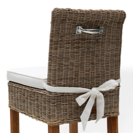 Rivièra Maison Rustic Rattan Bar Stool sitting pillow, cotton natural