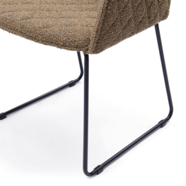 Frisco Drive Dining Armchair, Peluche Bouclé Classic Brown