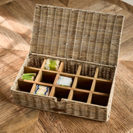 Riviera Maison Rustic Rattan Tea Time Tea Box Theedoos