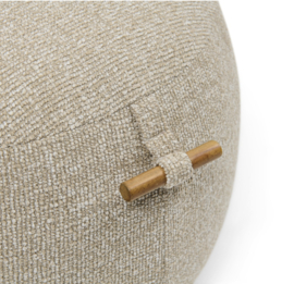 Riviera Maison Aspen Footstool, Mountain Weave, Dune Sand PRE ORDER