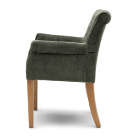 La Scala Dining Armchair, Montmarte Weave Italian Olive