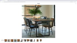 Riviera Maison Le Bar American Dining Table eettafel 220 x 90 cm