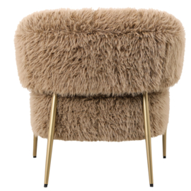 PTMD Hair Chair Brown Fauteuil