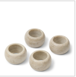 Riviera maison Ribani Marble Napkin Ring 4 pieces PRE ORDER