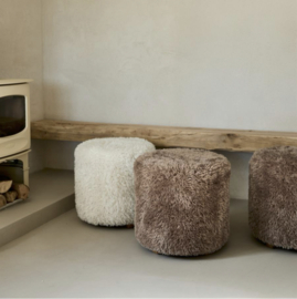 Rivièra Maison Bowery Poef Raccoon Taupe