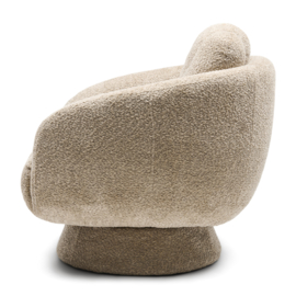 Scotia Swivel Armchair,Vintage Velvet Classic Cream