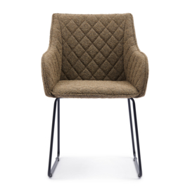 Frisco Drive Dining Armchair, Peluche Bouclé Classic Brown