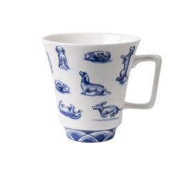 Heinen Delftsblauw Janny van der Heijden Theemok Teckel (Dachshund) Nhaan 350ml
