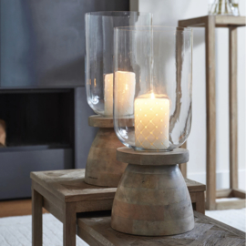Riviera Maison RM Tulum Wood Hurricane clear