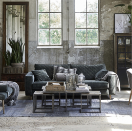 Riviera Maison Kendall 2,5 Seater Velvet Petrol