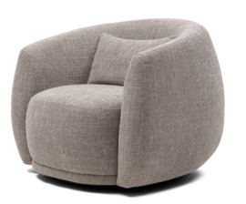Riviera Maison Leonardo Swivel Draaibare Fauteuil taupe