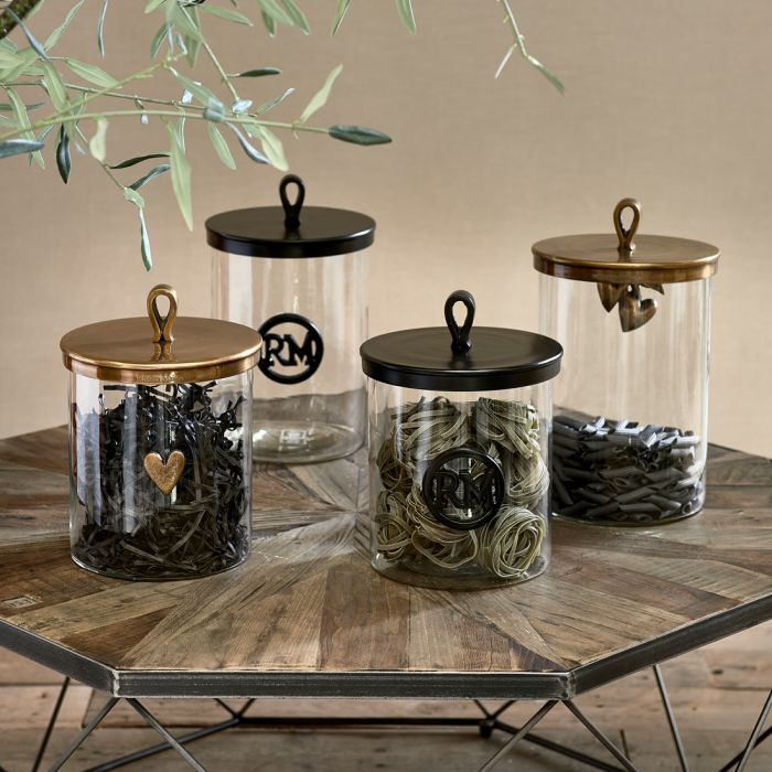 vuist Macadam Aarde RM Soho Storage Jar L | Riviera Maison Voorraadpotten | MaisonNijmegen