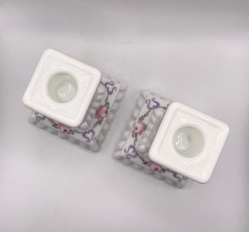 Set melkglas kandelaars
