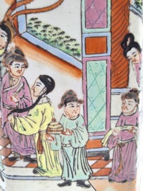 Kleurrijke Chinese dekselvaas