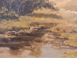 Olieverf op doek van landschap