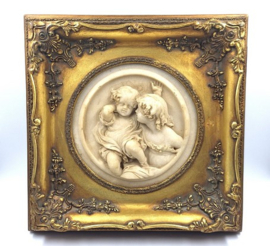 Composiet reliëf cherubijnen