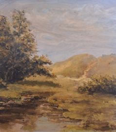 Olieverf op doek van landschap