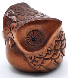 Netsuke van een uil