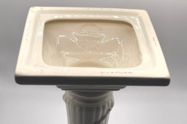 Paar Leedsware/creamware kandelaars