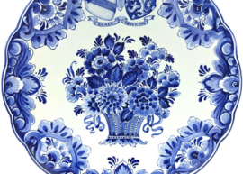 Delfts blauw bord Dieren