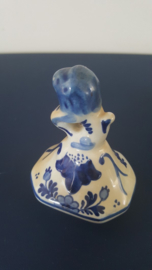 Blauw / witte dekselpot "Delft"