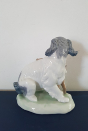 Lladro Nao beeldje, hond en kat in harmonie