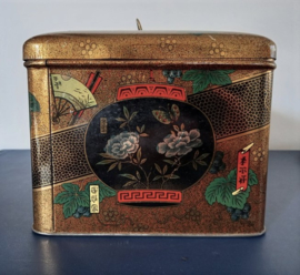 Grote rechthoekige trommel met Chinees decor