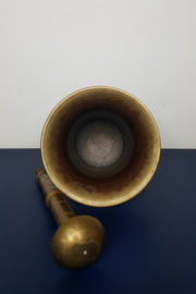 Bronzen vijzel met stamper