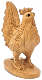 Netsuke van een haan