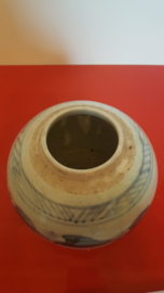 Chinese blauw/witte gemberpot