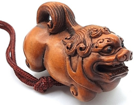 Japanse inro met foo dogs
