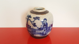 Chinese blauw/witte gemberpot