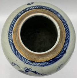 Grote blauw/witte Chinese gemberpot
