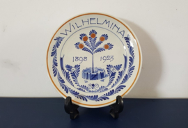 Bordje 25-jarig ambtsjubileum Wilhelmina 1898 - 1923