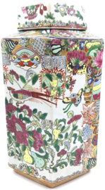 Kleurrijke Chinese dekselvaas