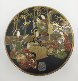 Satsuma aardewerk dekselschaal