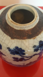 Chinese blauw/witte gemberpot