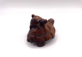 Netsuke van 3 schildpadden