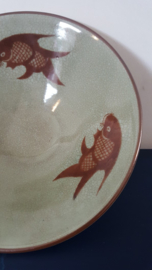 Celadon kom met koi
