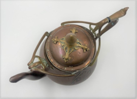 Art nouveau theepot met disteldecor
