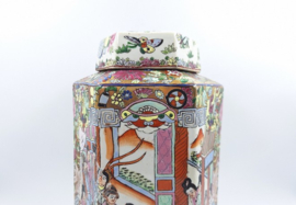 Kleurrijke Chinese dekselvaas
