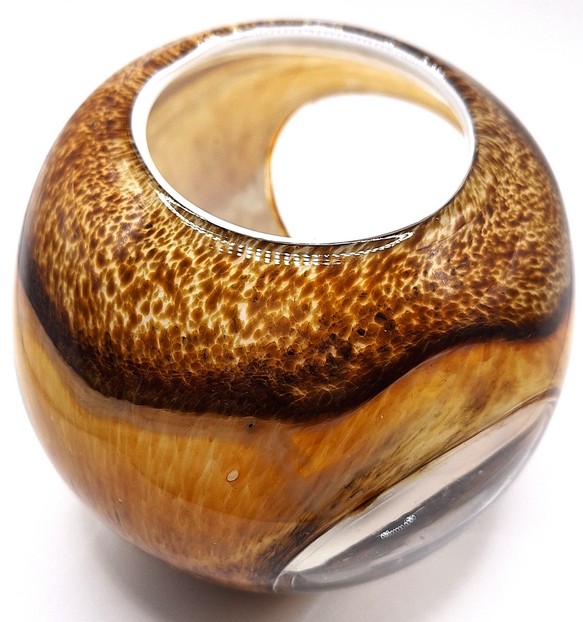 Murano kaarsenhouder met schildpadmotief