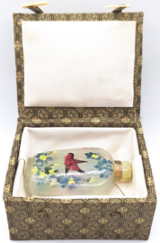 Snuff bottle vogel (met doosje)