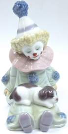 Lladro beeldje, clown met hond #5277