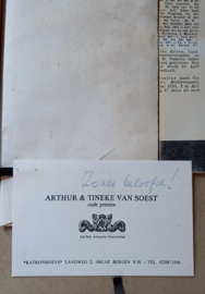 Gravure van zeilboot door Gerrit Groenewegen