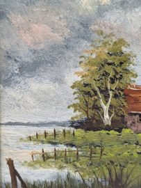 Hollands tafereel van boerderij
