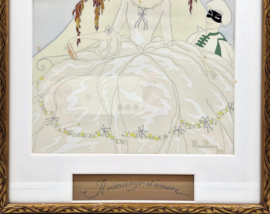 Pochoir Max Nimoy - 'Il romanzo d’amore'