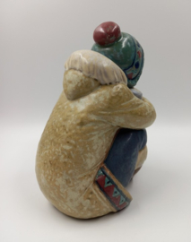 Lladro peizende Inuit jongen #2159