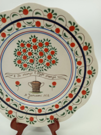 Bord t.g.v. de geboorte van prinses Beatrix