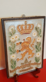 Cloisonné tegeltje "19 jan Margriet 1943 Ottawa"